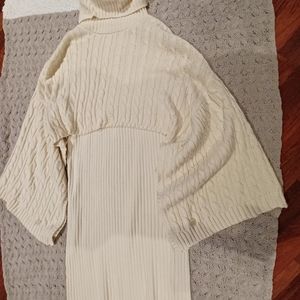 Sweater Dress with Cape